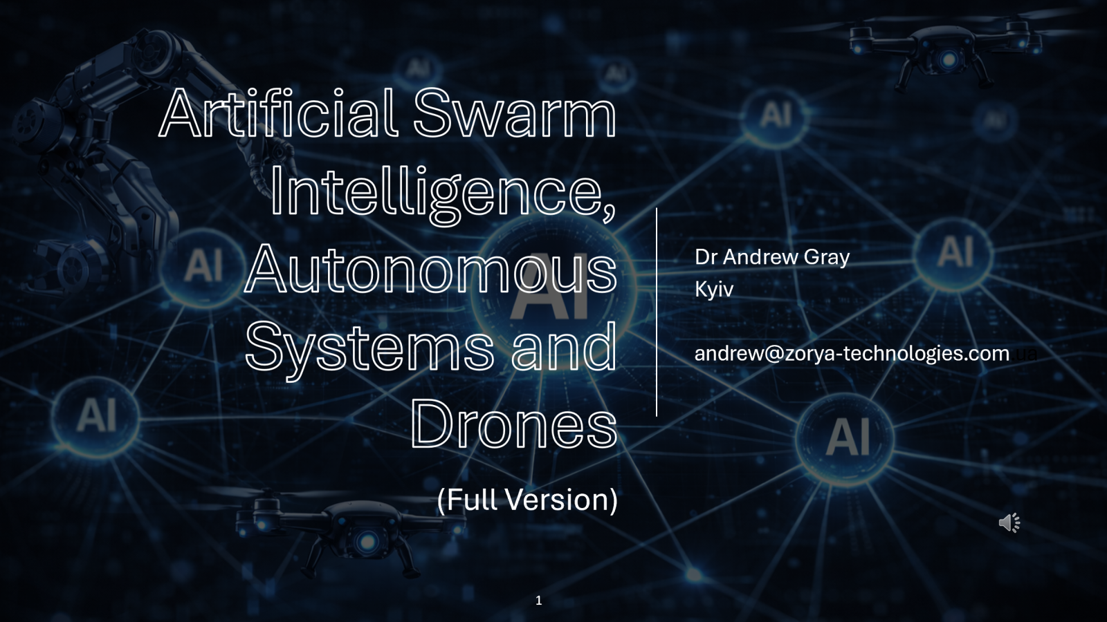 Swarm Artificial Intelligence – Full Presentation